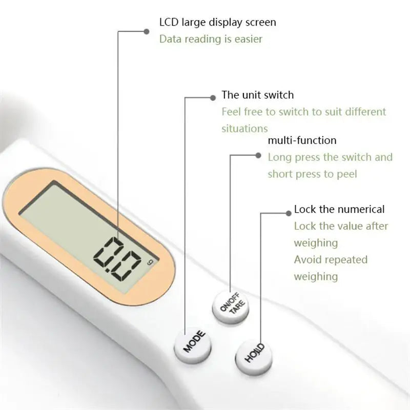 Digital Measuring Spoon Scale – Precise Ingredient Weighing