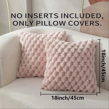 Blanc Prestige – Soft Touch Pillowcase with Pineapple & Turtle Grid Pattern